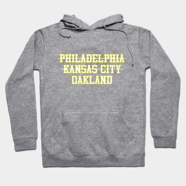 Philadelphia Kansas City Oakland Baseball Hoodie by GloopTrekker